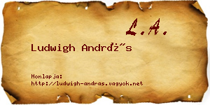 Ludwigh András névjegykártya